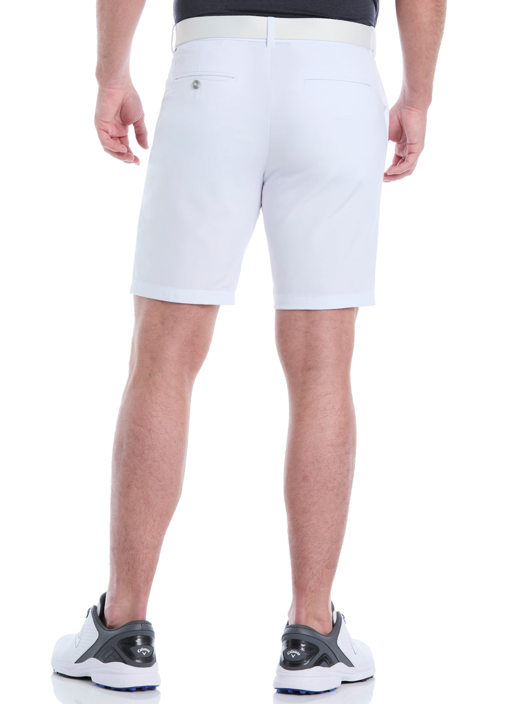 Flat Front Golf Shorts (Bright White) 