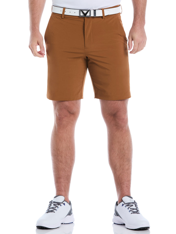 Flat Front Golf Shorts (Dark Ginger) 
