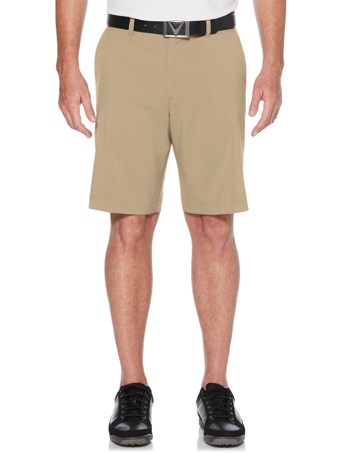 Mens 9" Opti-Stretch Solid Short with Active Waistband-Shorts-Chinchilla-RT-30-Callaway