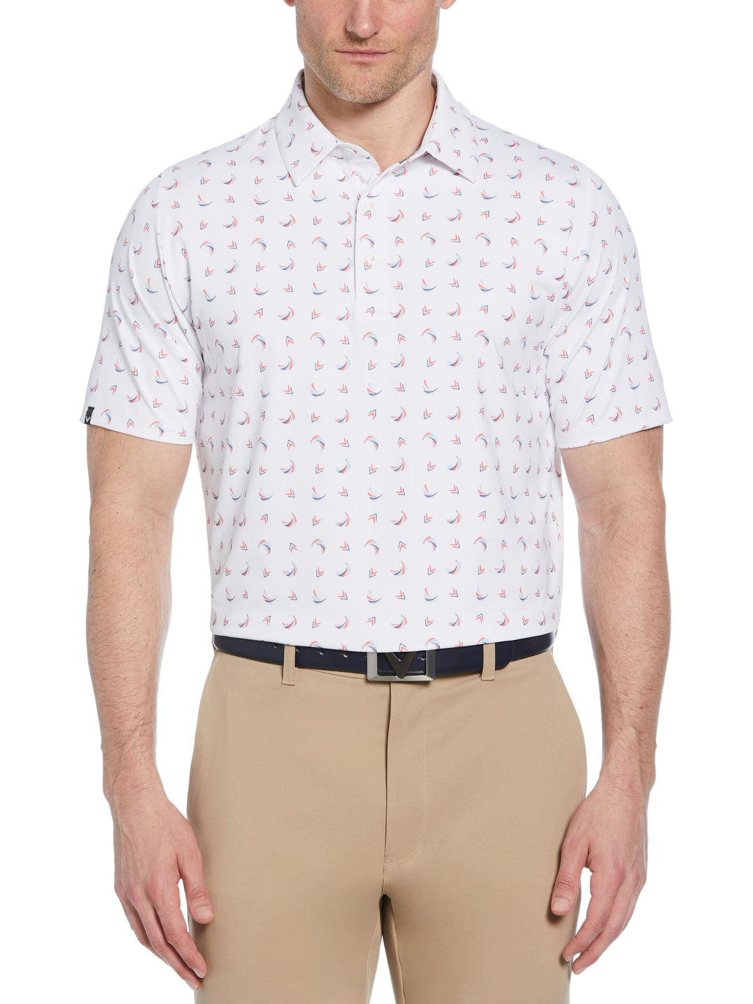 Abstract Racing Polo Mens Abstract Chev Print Polo – Callaway Apparel