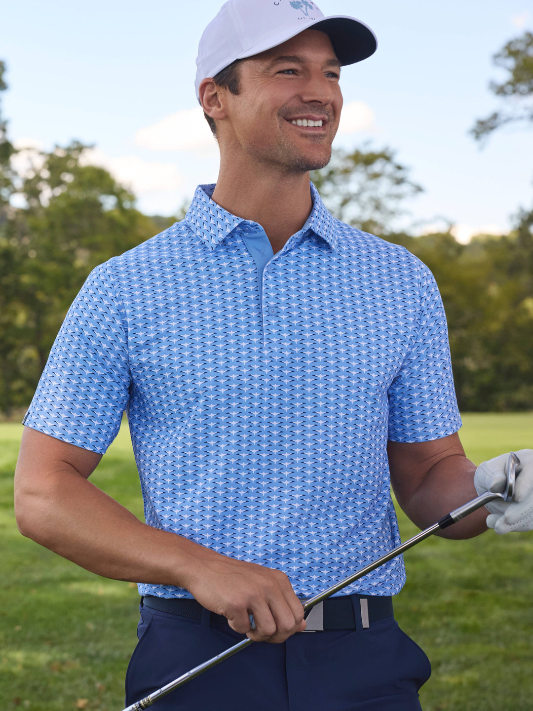 Mens Albatross Geo Print Golf Polo-Polos-Callaway