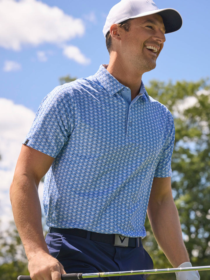 Mens Albatross Geo Print Golf Polo-Polos-Callaway