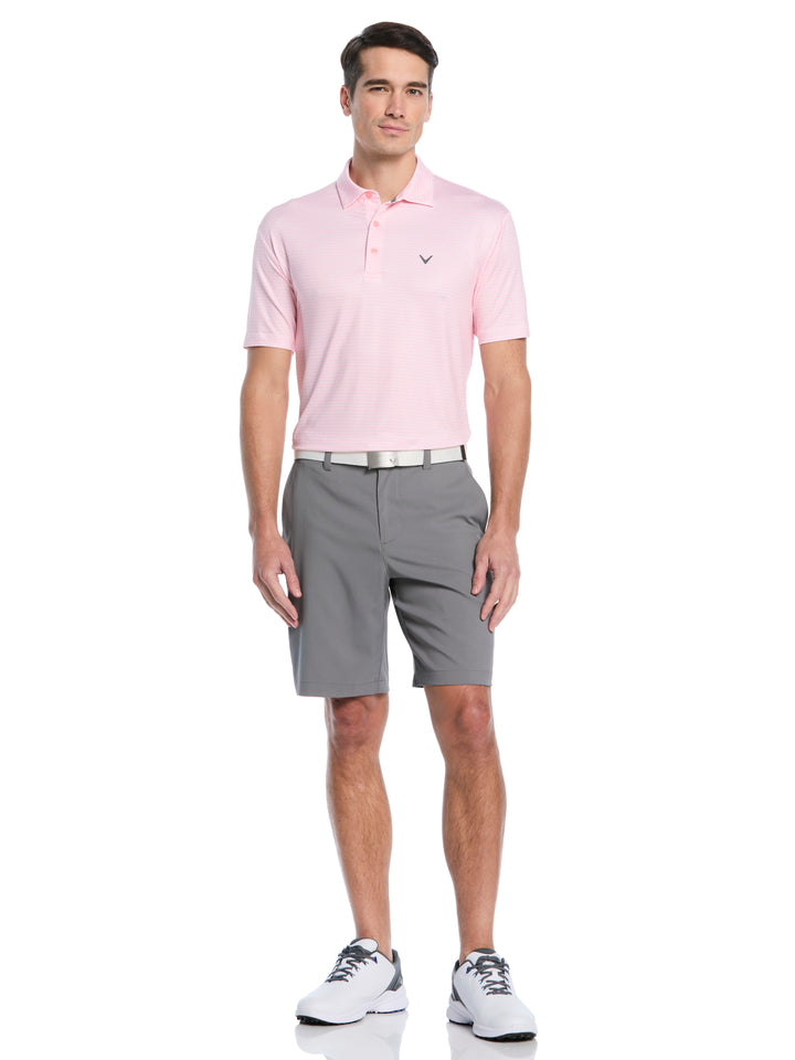 All Gradient Chevron Print Golf Polo (Dianthus) 
