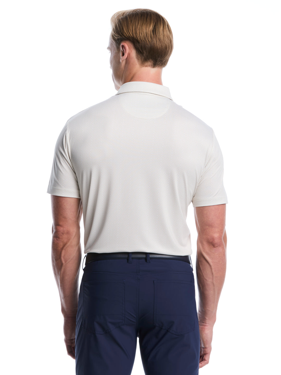 All Over Chev Foulard Print Golf Polo (Fields Of Rye) 