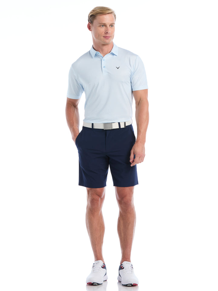 Mens All Over Chev Foulard Print Polo-Polos-Callaway