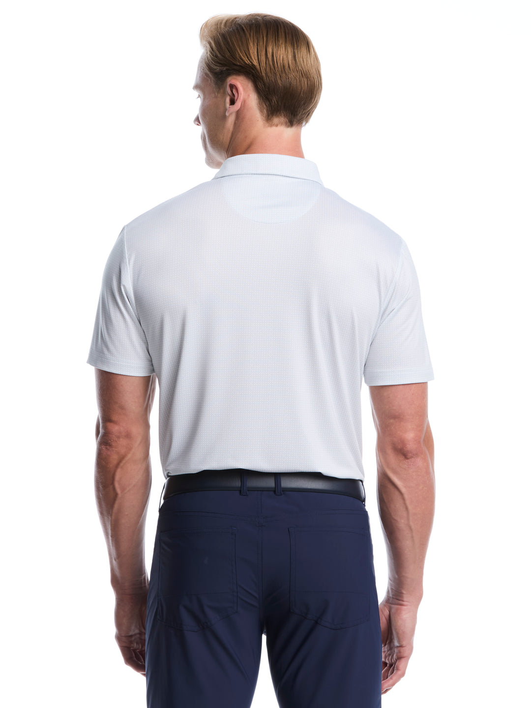 All Over Chev Foulard Print Golf Polo (Bright White) 