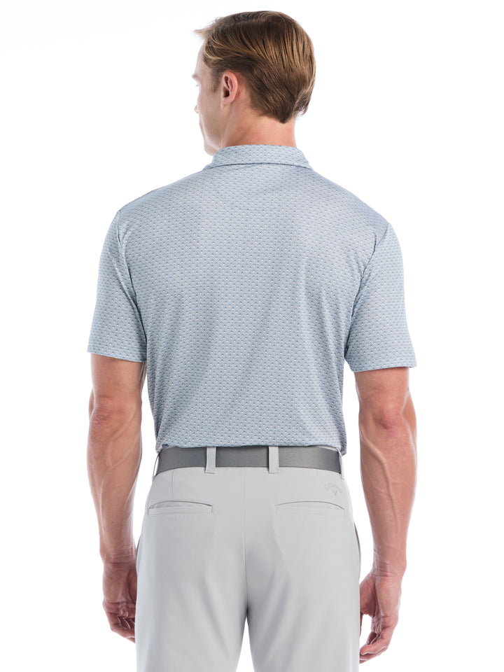 Mens All Over Foulard Tee Print Polo-Polos-Callaway