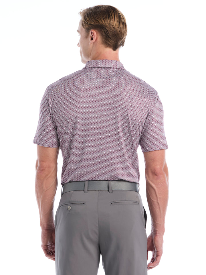 Mens All Over Foulard Tee Print Polo-Polos-Callaway