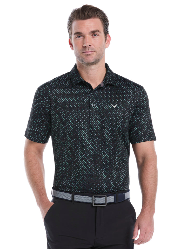 Mens All Over Score Card Print Polo-Polos-Black-S-Callaway