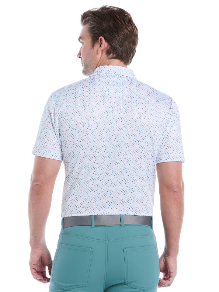 Mens All Over Score Card Print Polo-Polos-Callaway