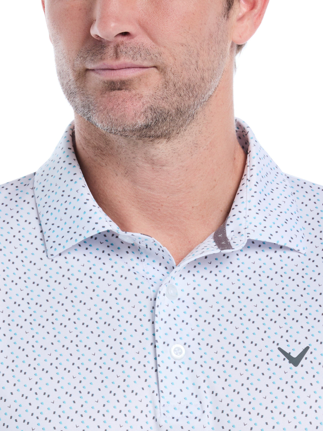 Mens All Over Score Card Print Polo-Polos-Callaway