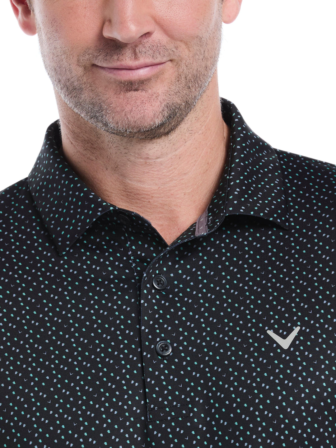 Mens All Over Score Card Print Polo-Polos-Callaway
