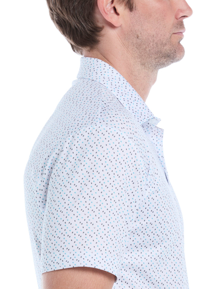 Mens All Over Score Card Print Polo-Polos-Callaway