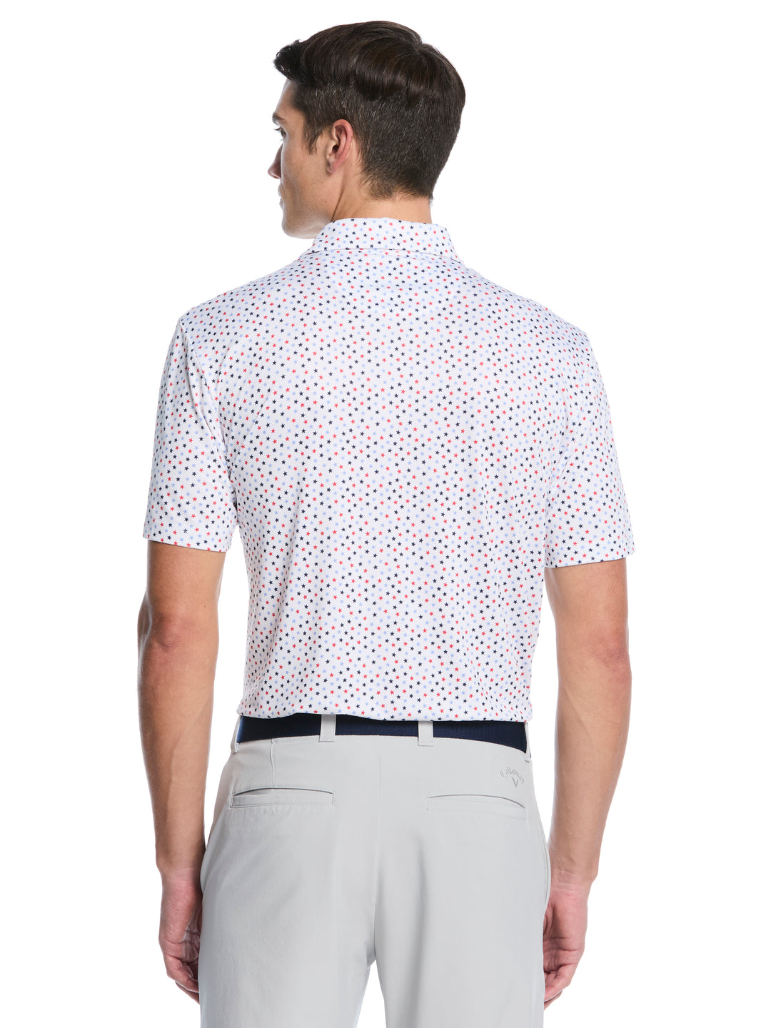 Mens All Over Stars Confetti Print Polo-Polos-Callaway