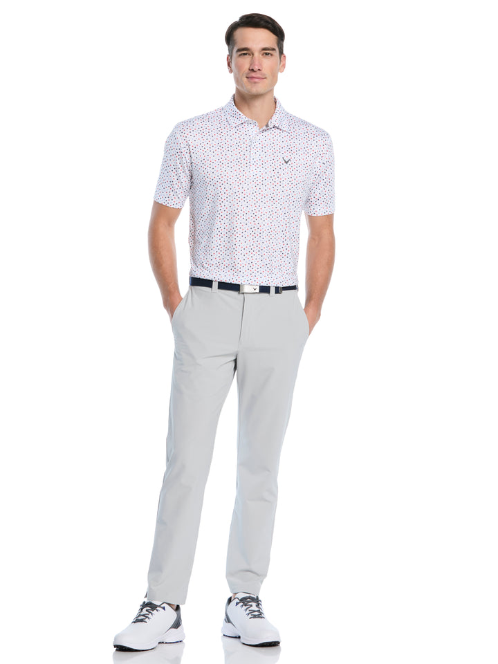 Mens All Over Stars Confetti Print Polo-Polos-Callaway