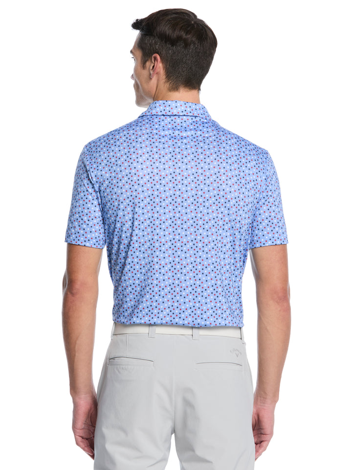 Mens All Over Stars Confetti Print Polo-Polos-Callaway