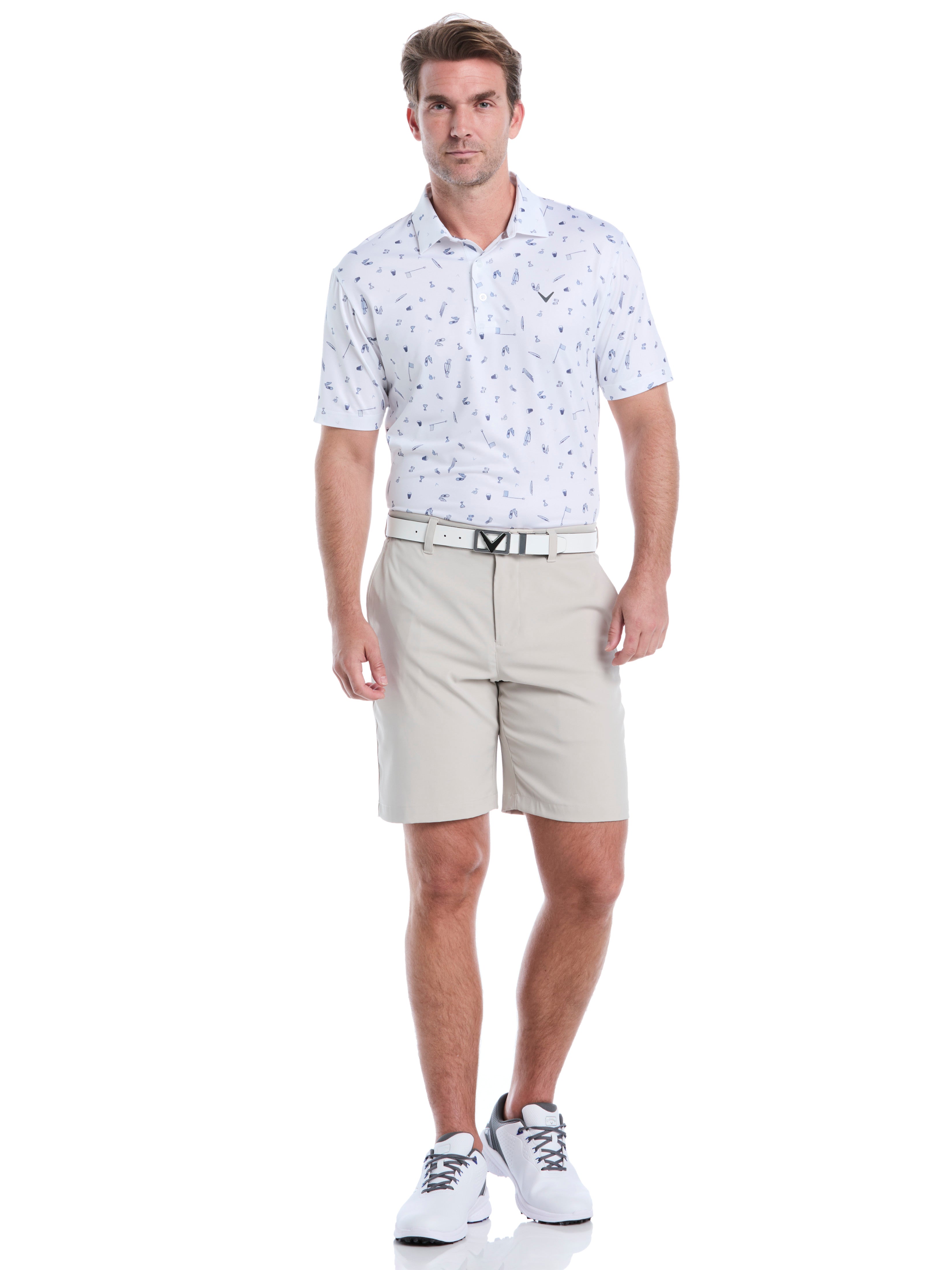 Mens All Over Tee Time Print Polo – Callaway Apparel