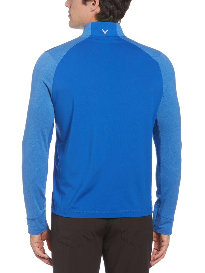 Aquapel 1/2 Zip Base Layer Golf Top (Light Lapis Htr) 