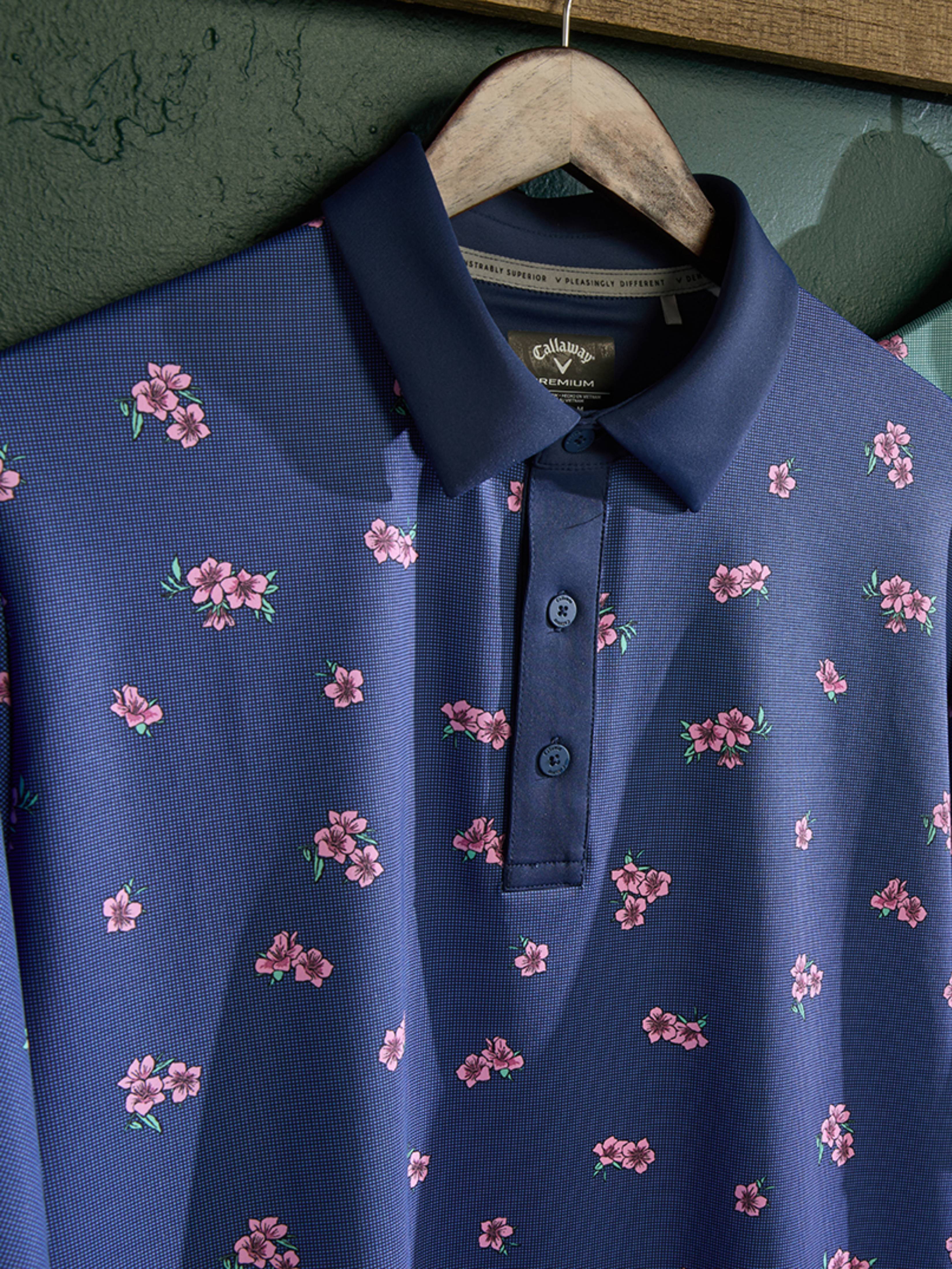 Mens Azalea Gingham Print Golf Polo – Callaway Apparel