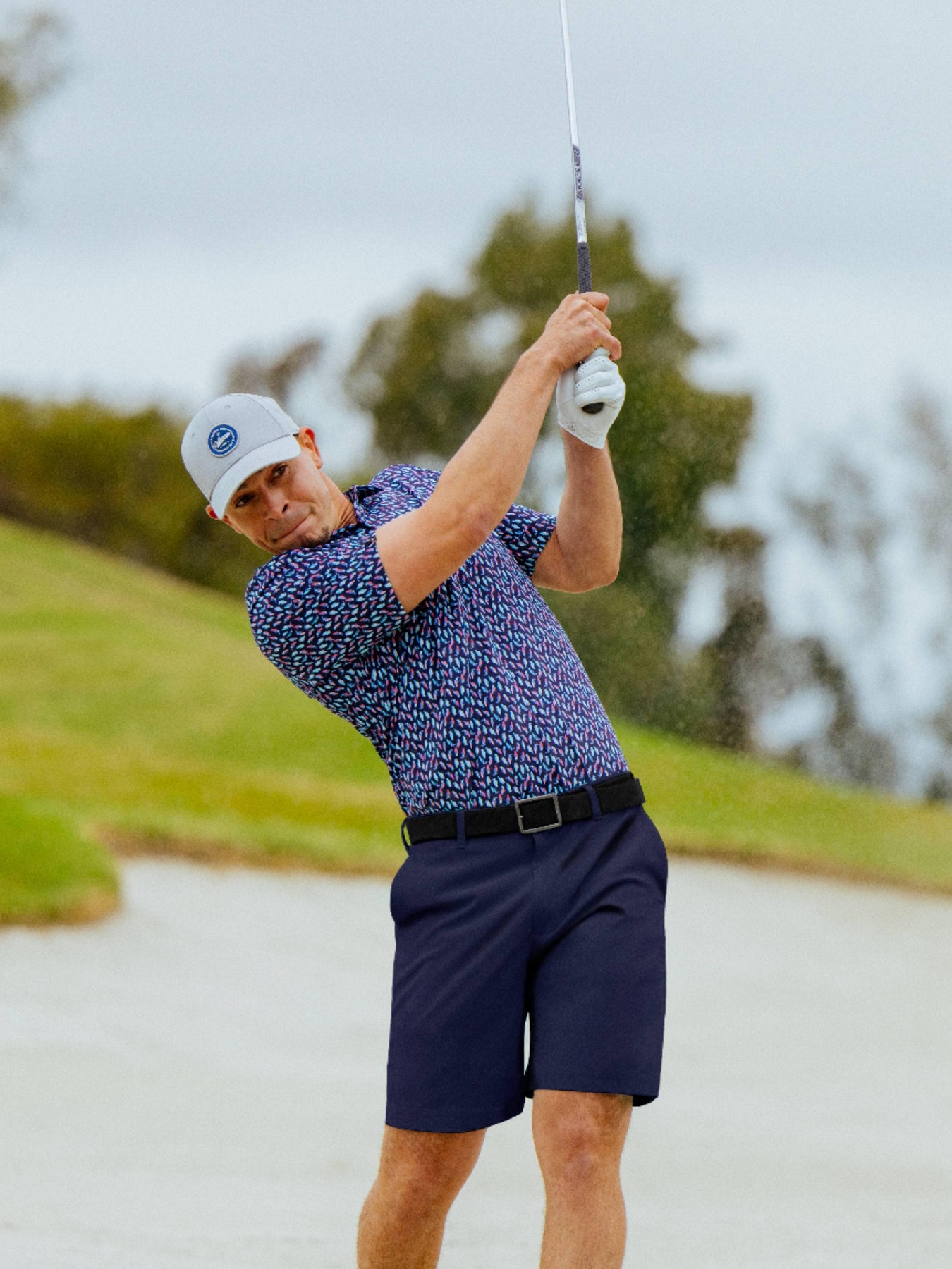 Mens-Birdie-Print-Golf-Polo-