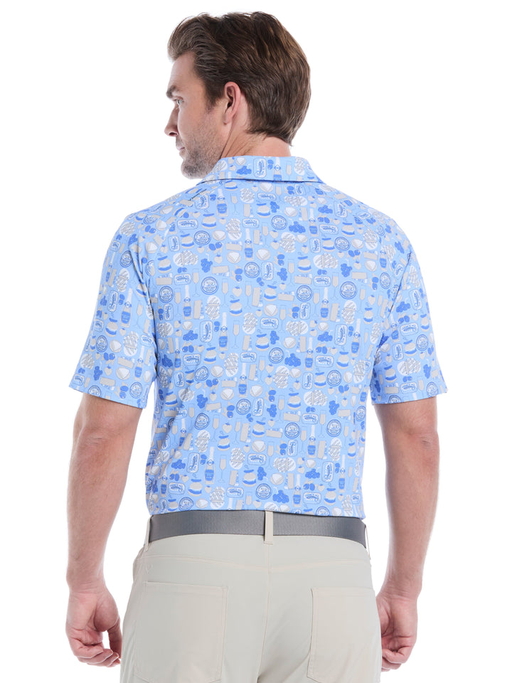Celebration Feast Print Golf Polo (Open Air) 
