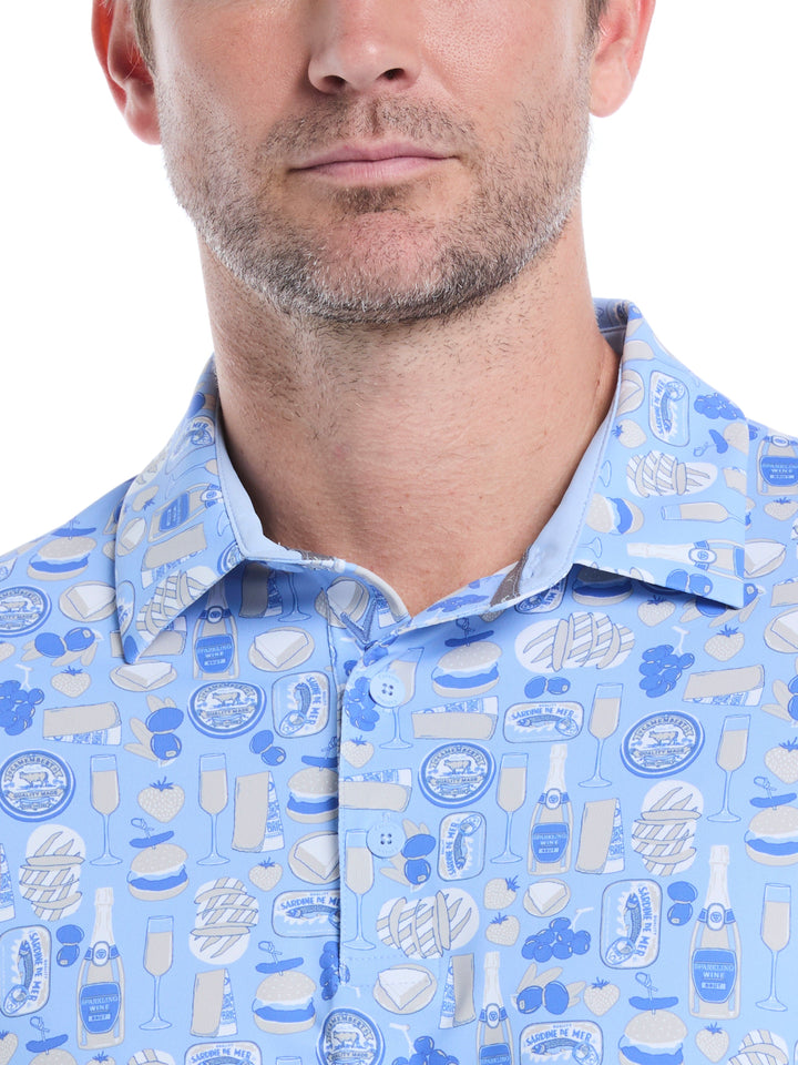 Celebration Feast Print Golf Polo (Open Air) 