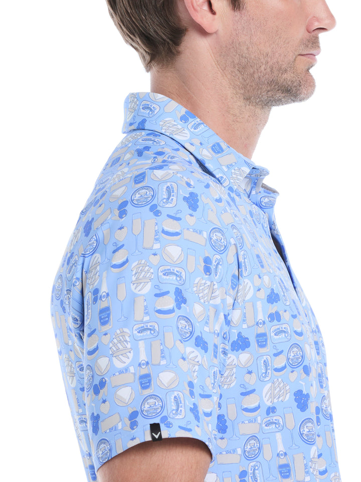 Celebration Feast Print Golf Polo (Open Air) 