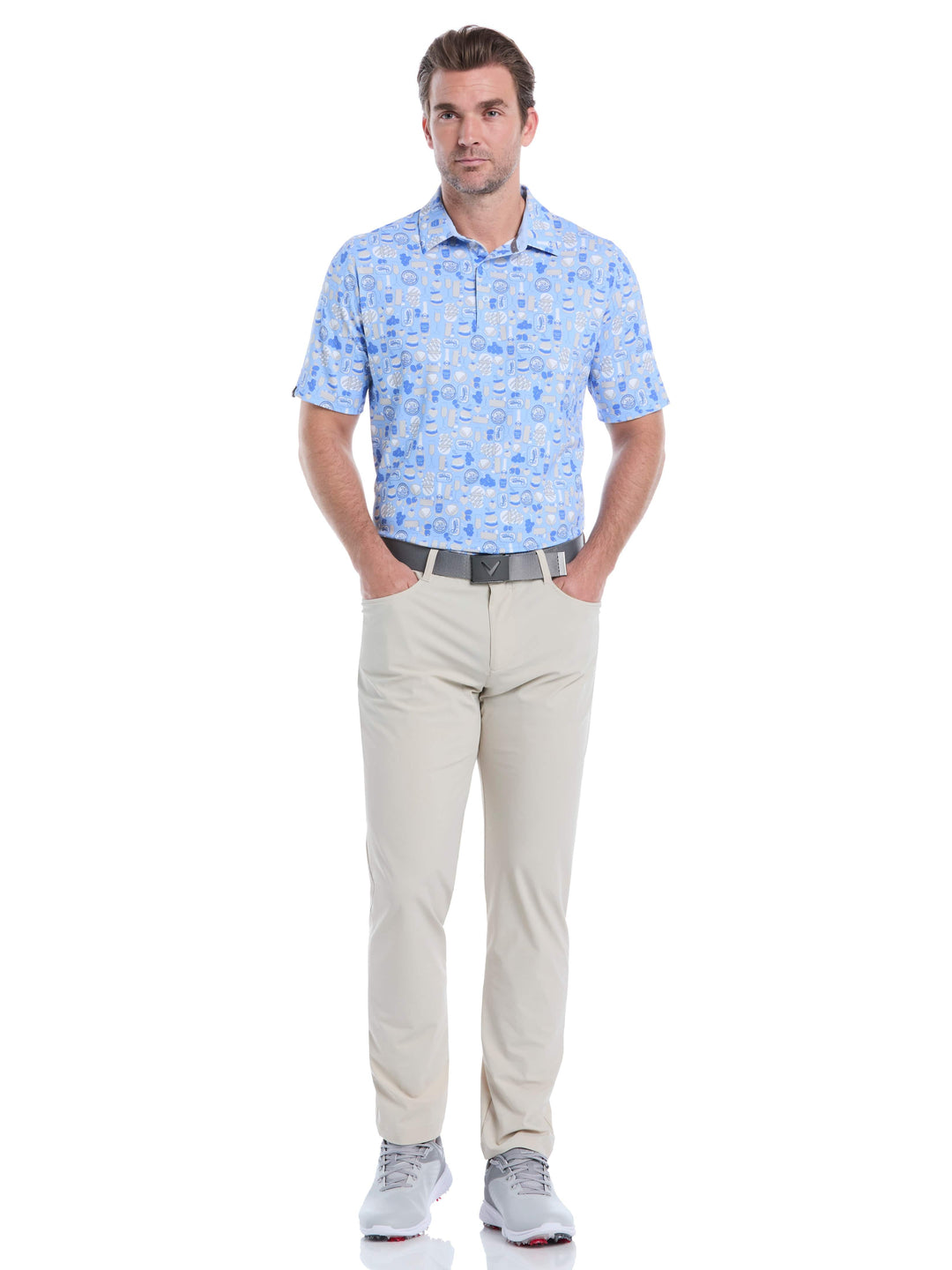 Celebration Feast Print Golf Polo (Open Air) 