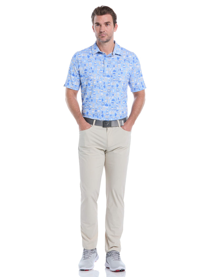 Celebration Feast Print Golf Polo (Open Air) 