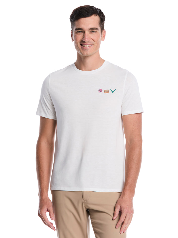 Master Chev Print Golf Tee (Bright White) 