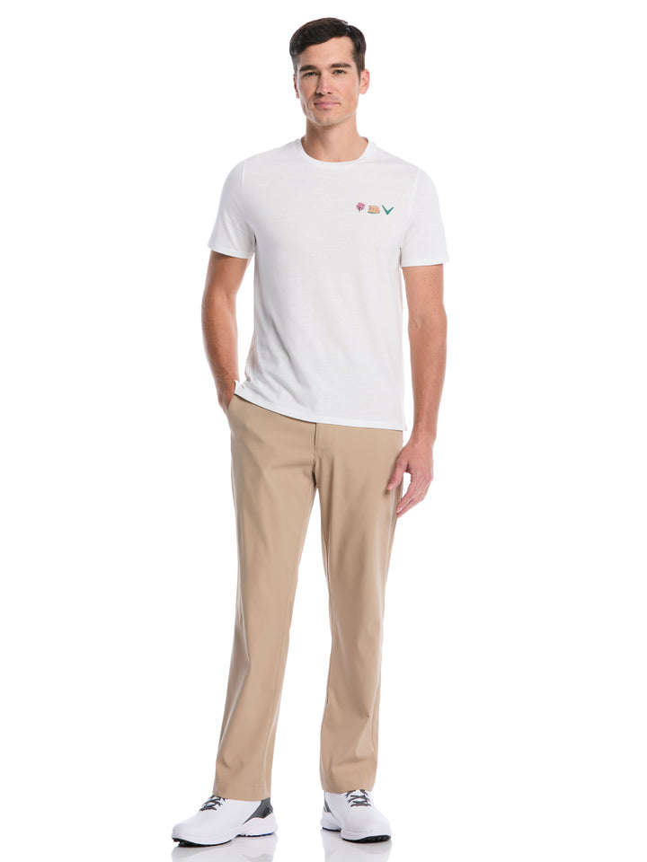 Master Chev Print Golf Tee (Bright White) 
