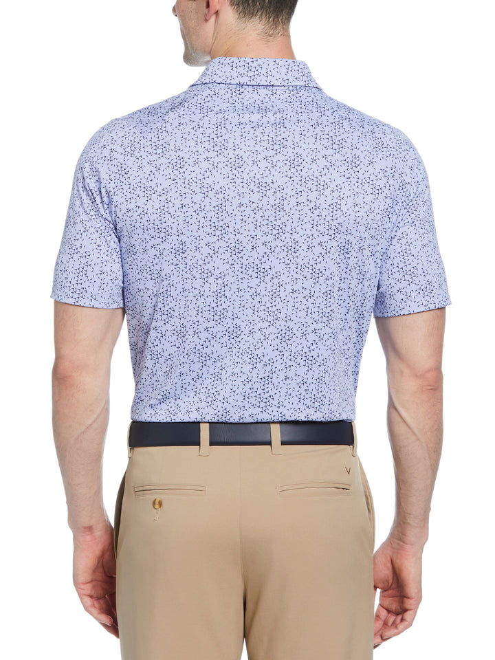 Chevron Print Golf Polo (Spring Lavender) 