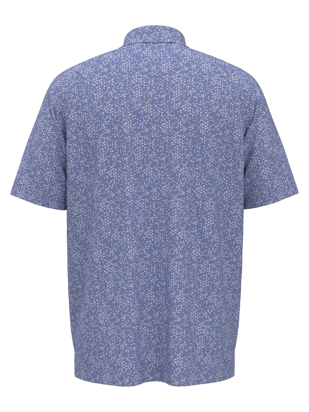 Chevron Print Golf Polo (Chambray) 