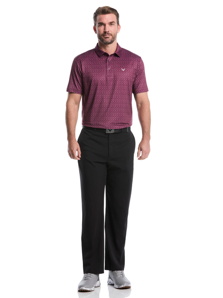 Chevron Print Golf Polo Shirt-Polos-Callaway