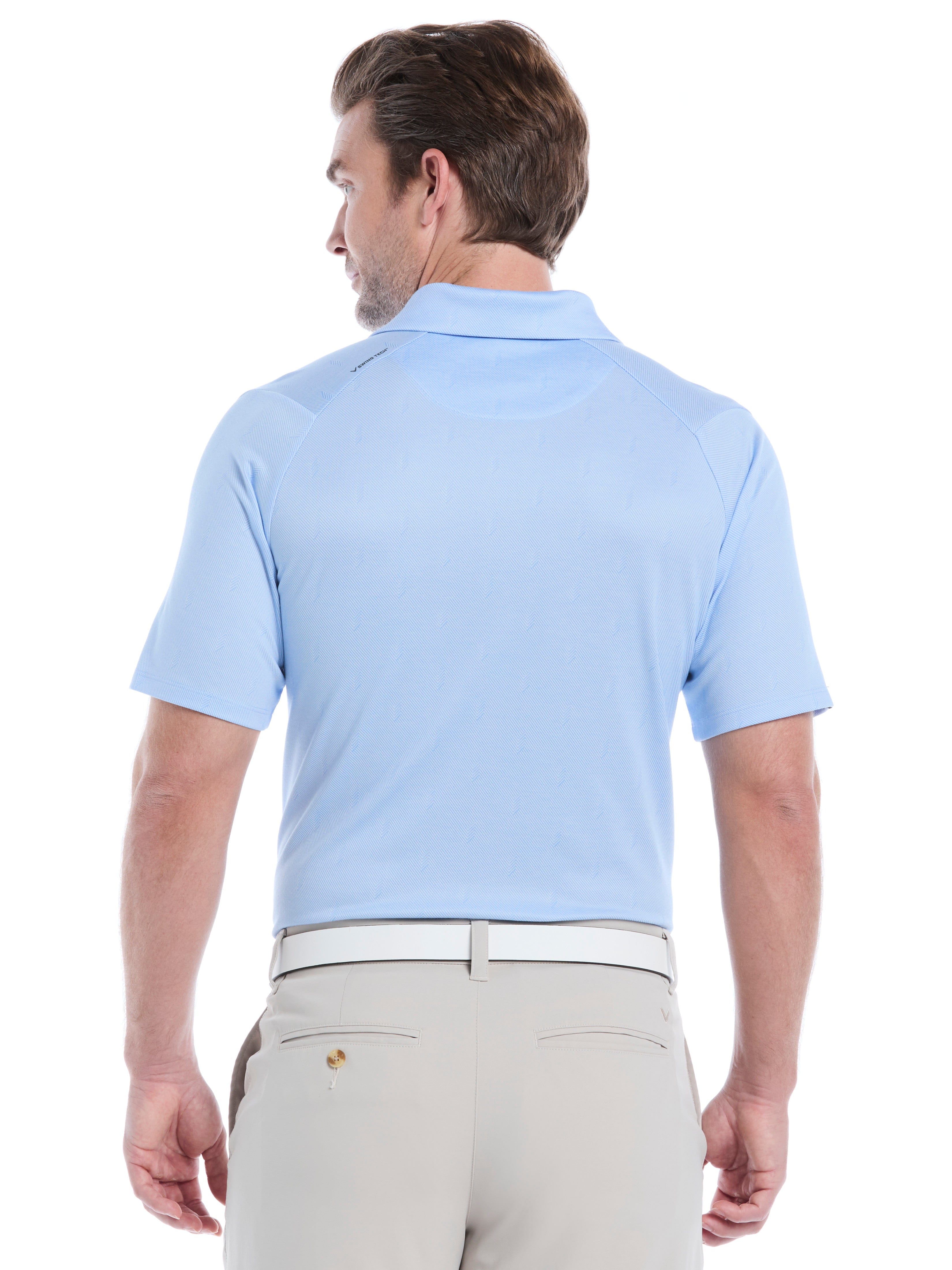 Mens Chevron Twill Jacquard Golf Polo – Callaway Apparel