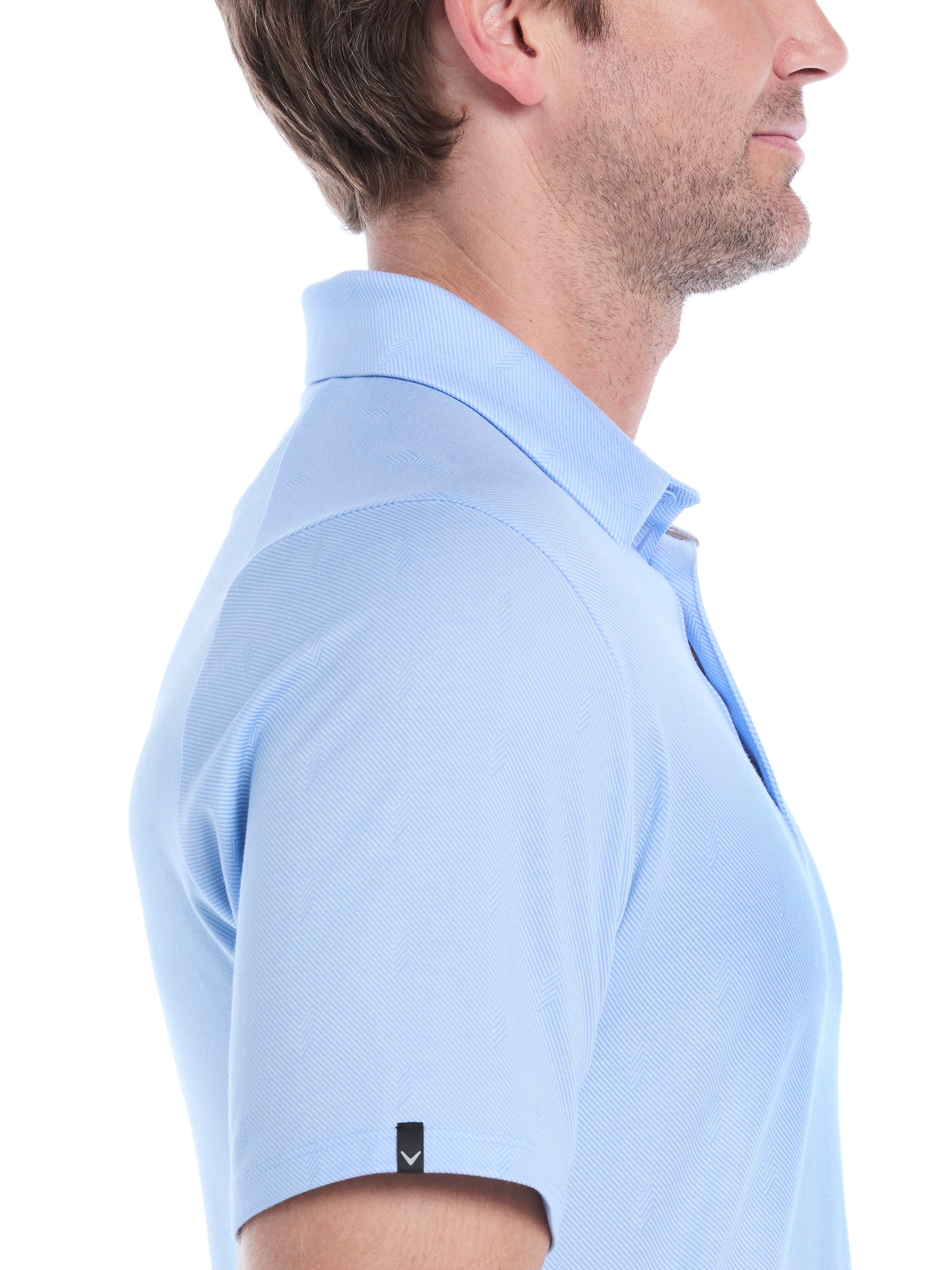 Mens Chevron Twill Jacquard Golf Polo – Callaway Apparel