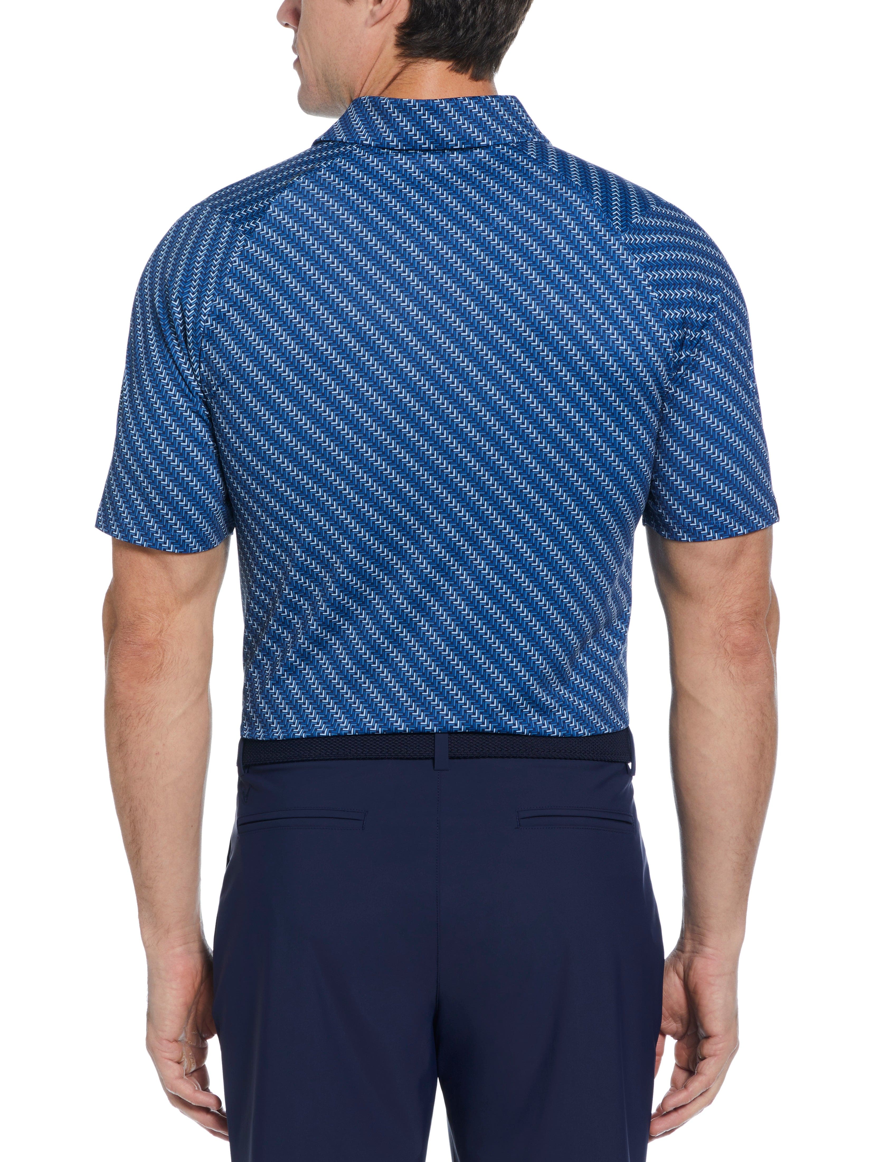 Mens Chevron Twill Print Polo – Callaway Apparel