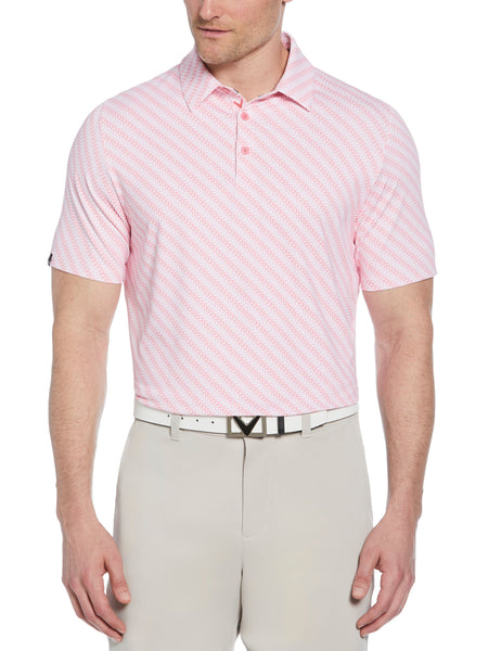 Mens Chevron Twill Print Polo – Callaway Apparel