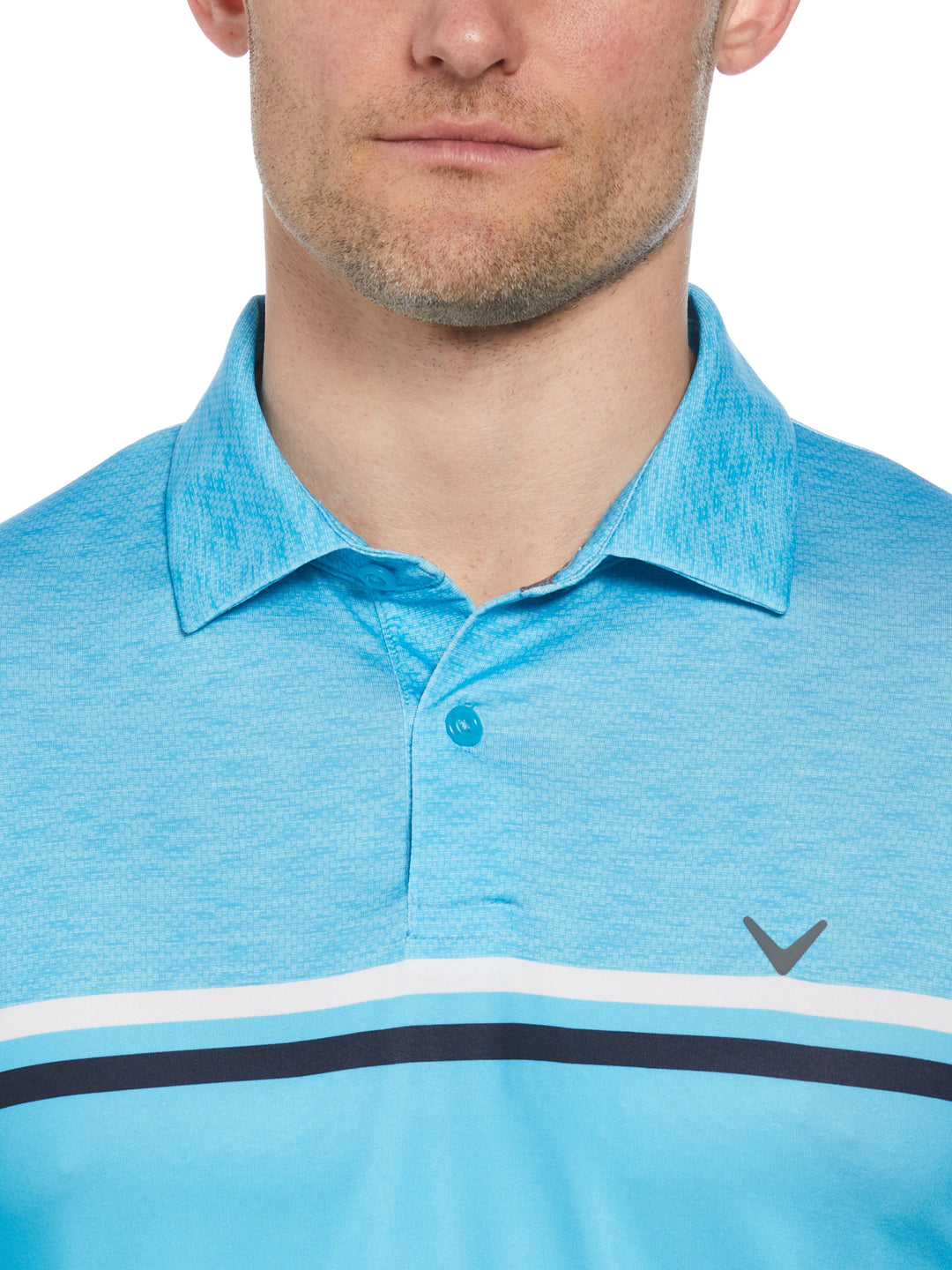 Mens Color Block Pattern Golf Polo-Polos-Callaway