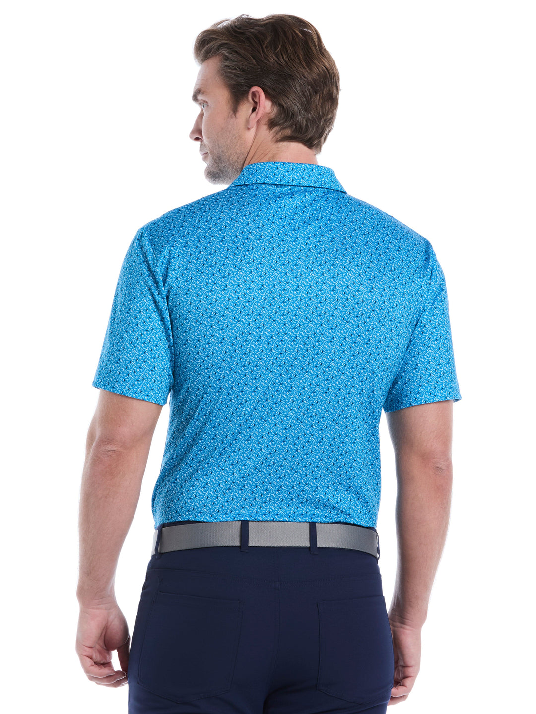 Mens Confetti Chevron All Over Polo-Polos-Callaway