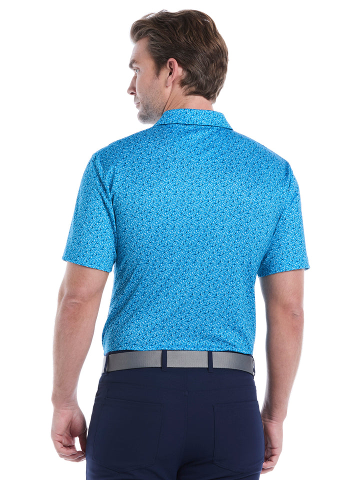 Mens Confetti Chevron All Over Polo-Polos-Callaway