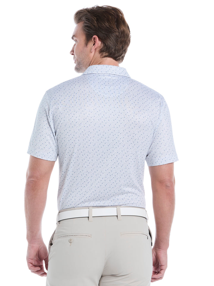 Mens Confetti Chevron All Over Polo-Polos-Callaway