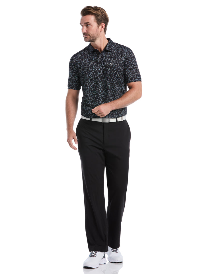 Men's Confetti Chevron All Over Polo (Caviar) 