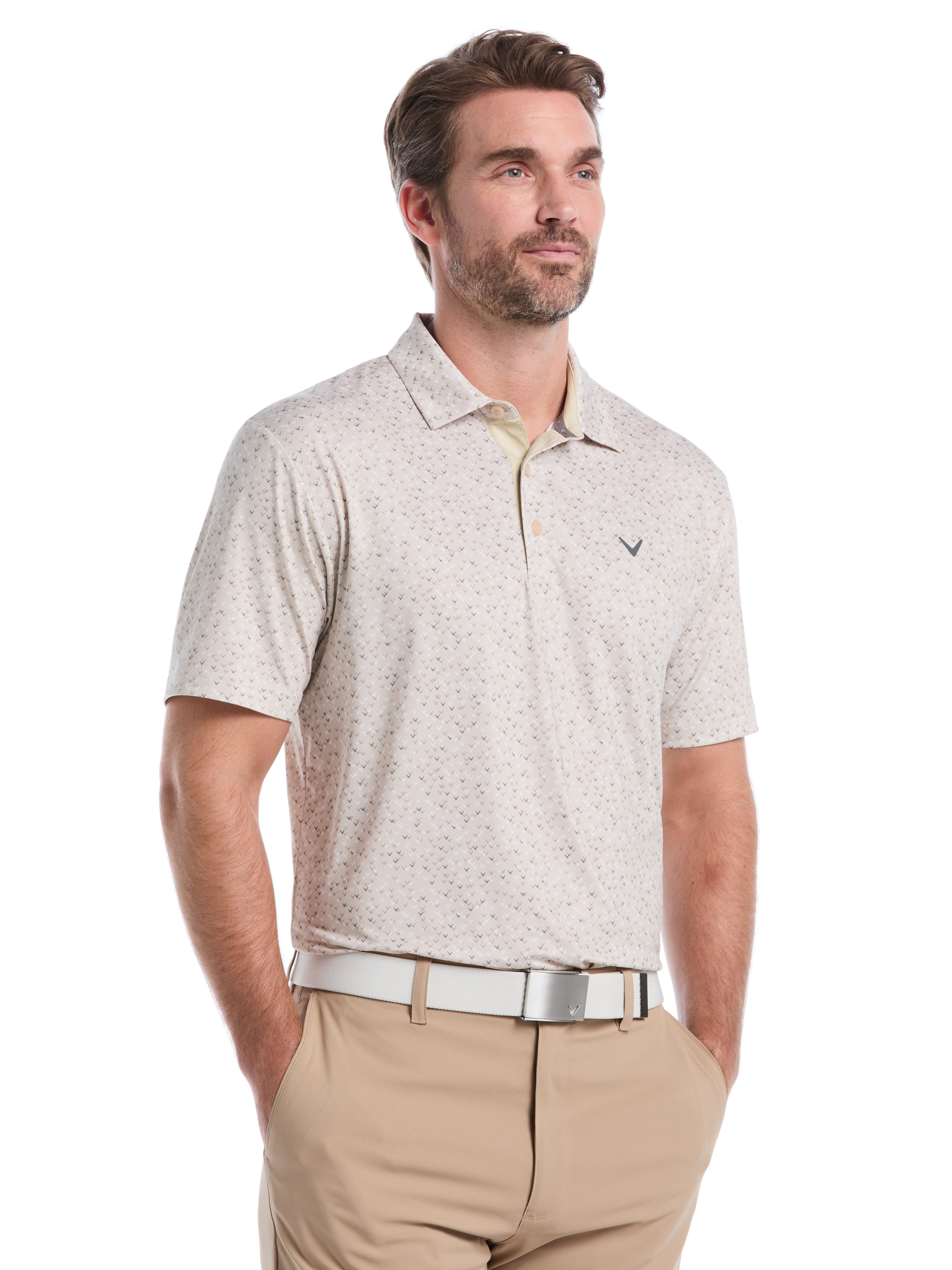 Mens Confetti Chevron All Over Polo – Callaway Apparel