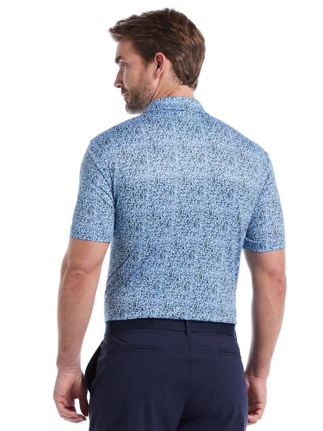 Confetti Hex Print Golf Polo (Open Air) 