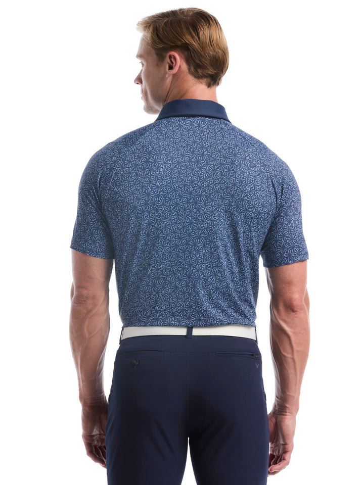 Confetti Tees Print Golf Polo (Peacoat) 