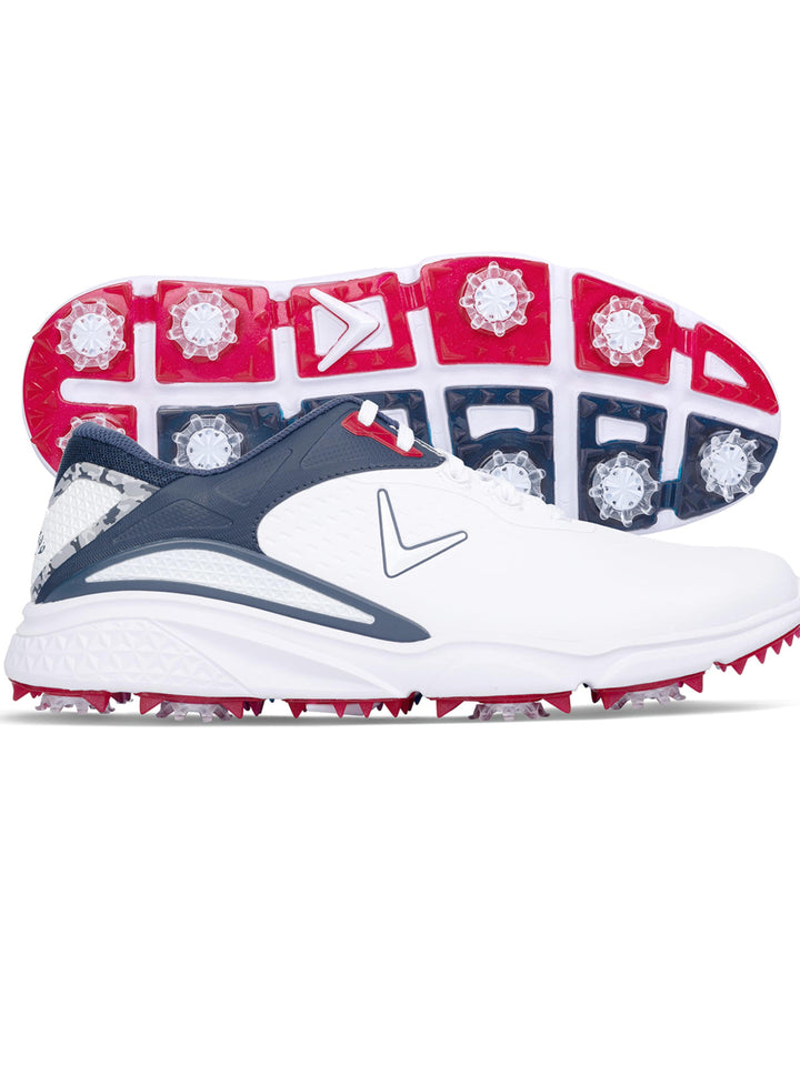 Coronado v3 Spiked Golf Shoe (White) 