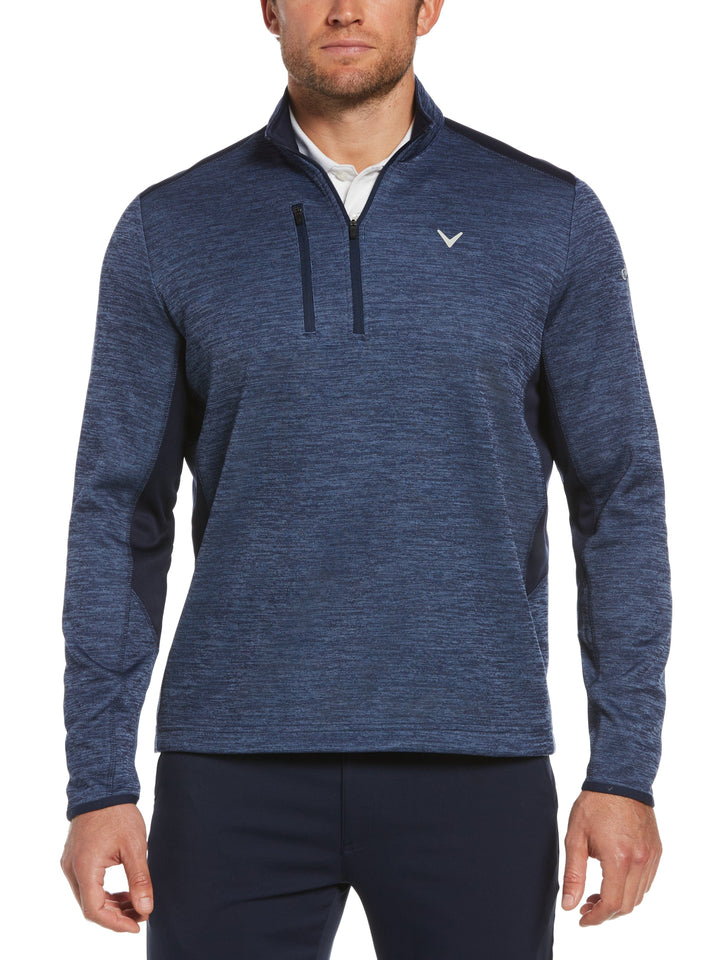 Mens Dual Action Aquapel Block Swing Tech 1/4 Zip Pullover-Jackets-Callaway