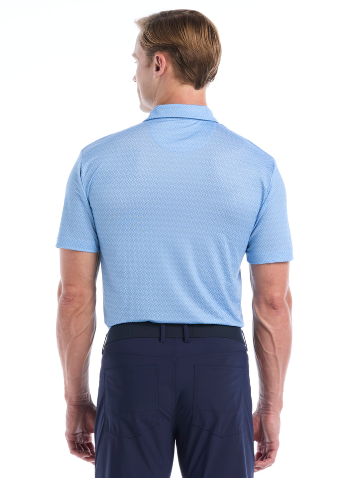 Mens Engineered Blocked Geo Print Polo-Polos-Callaway
