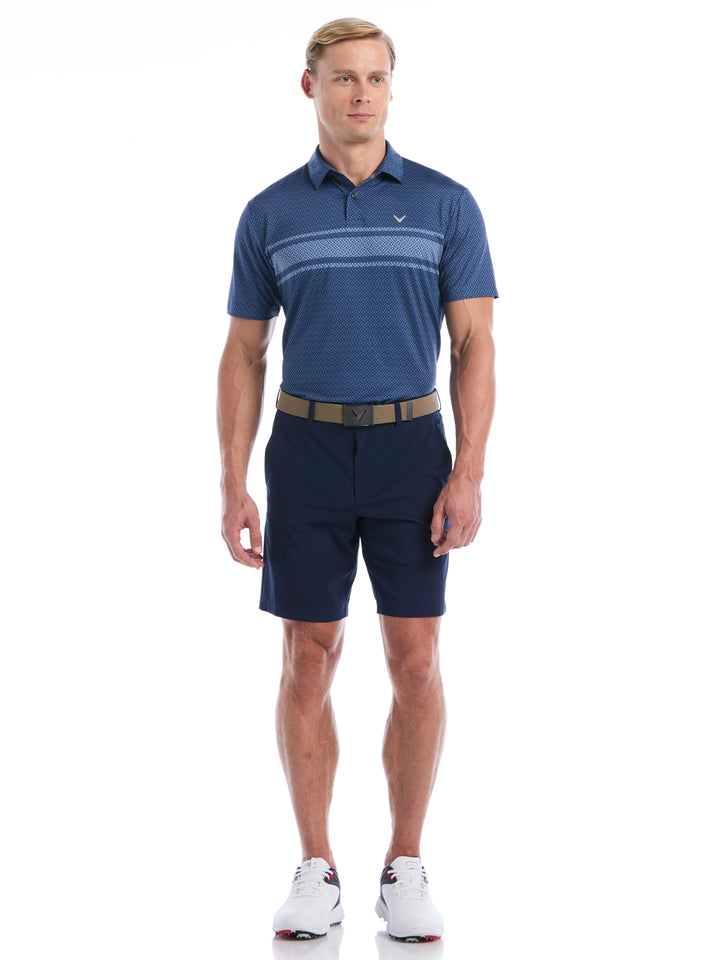 Mens Engineered Blocked Geo Print Polo-Polos-Callaway